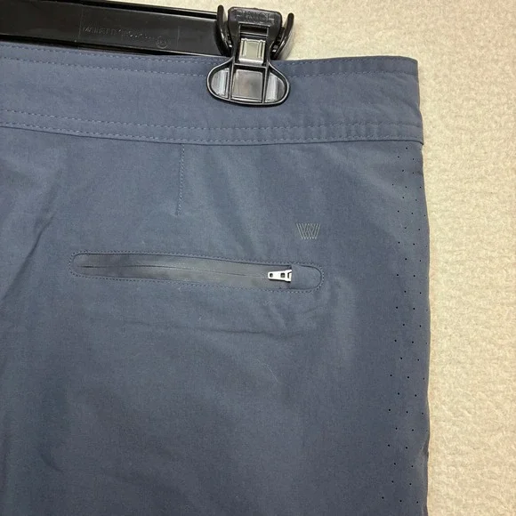 Mack Weldon Shorts Men M Blue 4 Way Performance Stretch Active Summer Gym - Picture 3 of 9